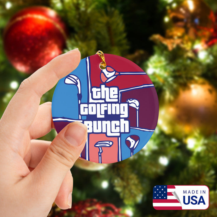 The Golfing Bunch Golf Ceramic Ornament - Best Gift For Golf Lovers, New Year, Christmas