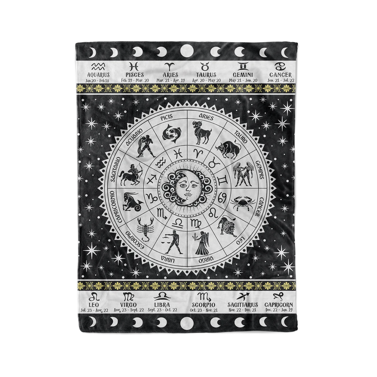 12 Zodiac Couple Blanket For Zodiac Lovers Birthday Halloween Christmas Gifts