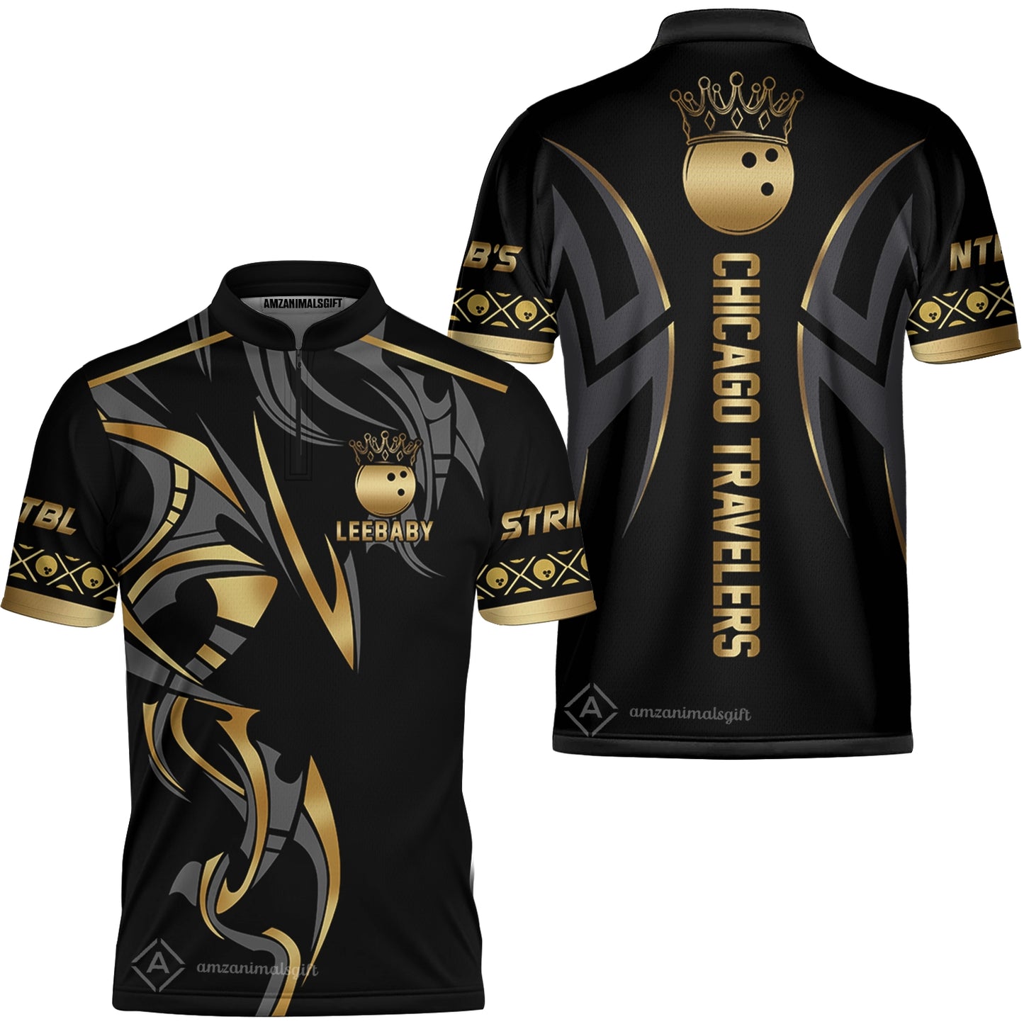 Custom Bowling Jersey For Chicago Travelers