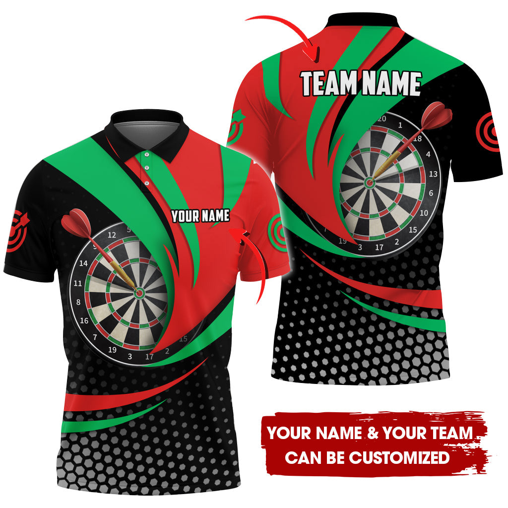 Customized Curve Darts Men Polo Shirt, Custom Darts For Team Polo Shirt For Men, Perfect Gift For Darts Lovers, Darts Players