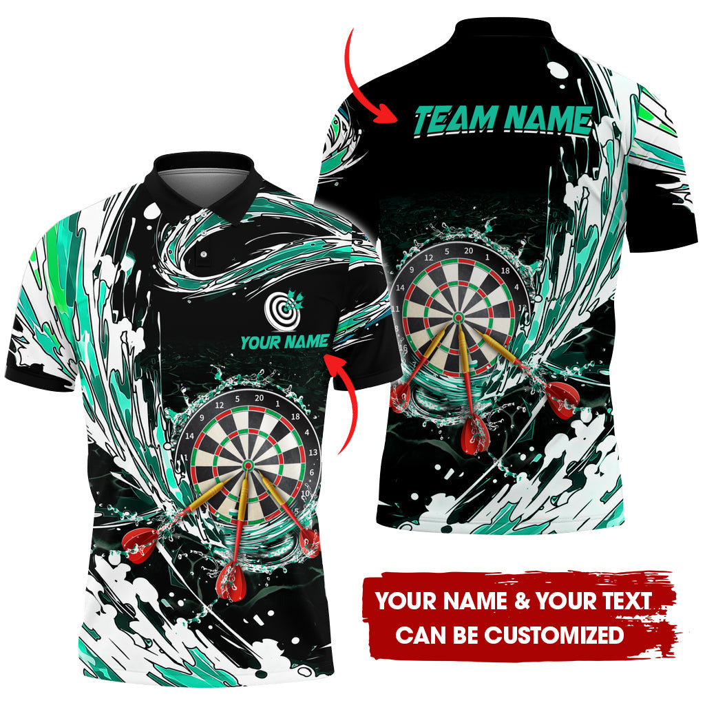 Custom Breath Of Water Darts Men Polo Shirt, Personalized Darts For Team Polo Shirt For Men, Perfect Gift For Darts Lovers, Darts Players