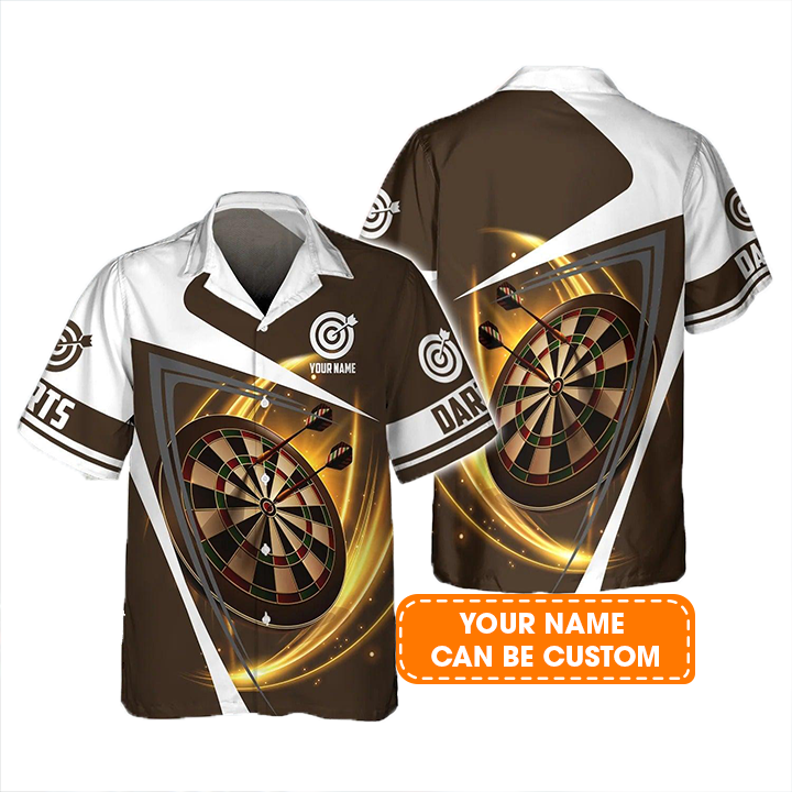 Darts Hawaiian Shirt Custom Name, Darts Lighting Personalized Aloha Hawaiian Shirts - Gift For Friend, Family