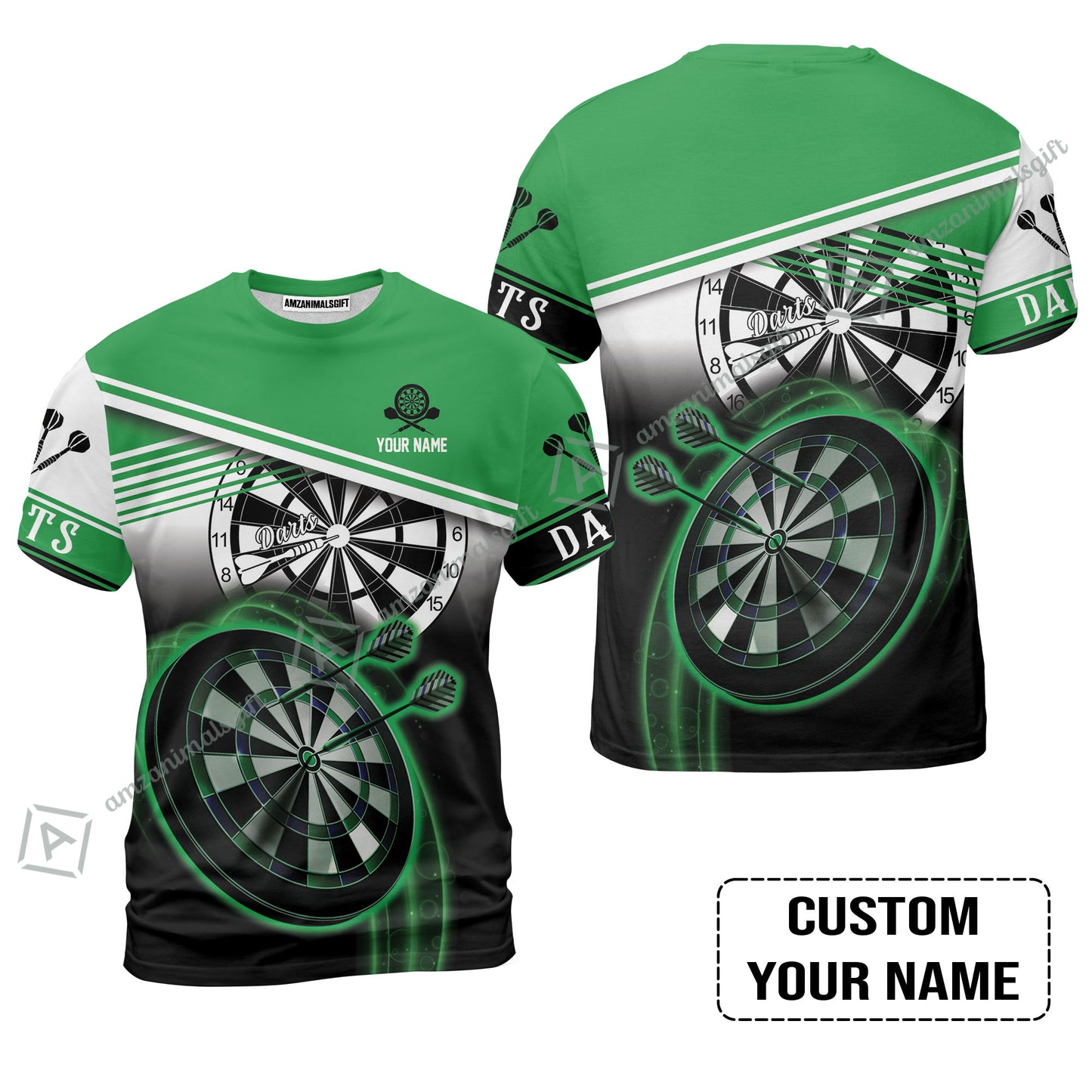 Customized Darts Polo Shirt, Personalized Name Darts Polo Shirt For Men - Perfect Gift For Darts Lovers, Darts Players