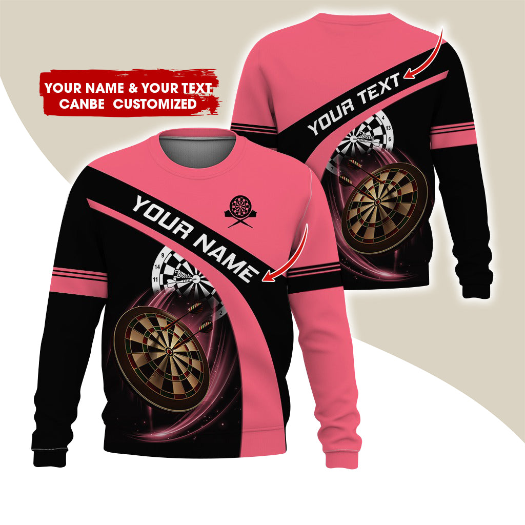 Customized Name & Text Darts Sweatshirt, Personalized Darts Is My Life Sweatshirt For Men & Women - Gift For Darts Lovers, Darts Players