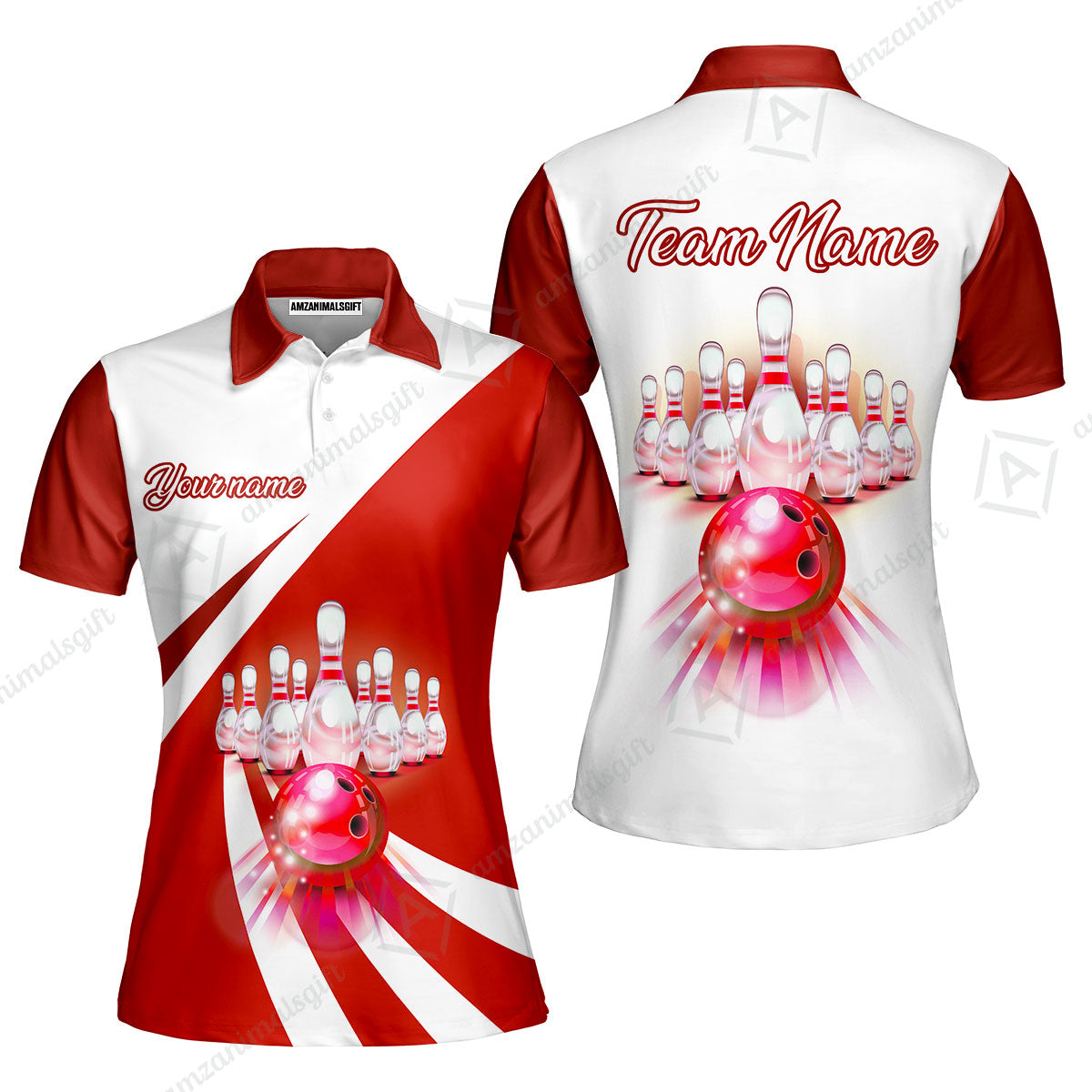 Bowling Customized Jersey White Green Shirt Rolling Bowling Tenpin Jersey Shirt, Outfit For Bowlers, Bowling Team