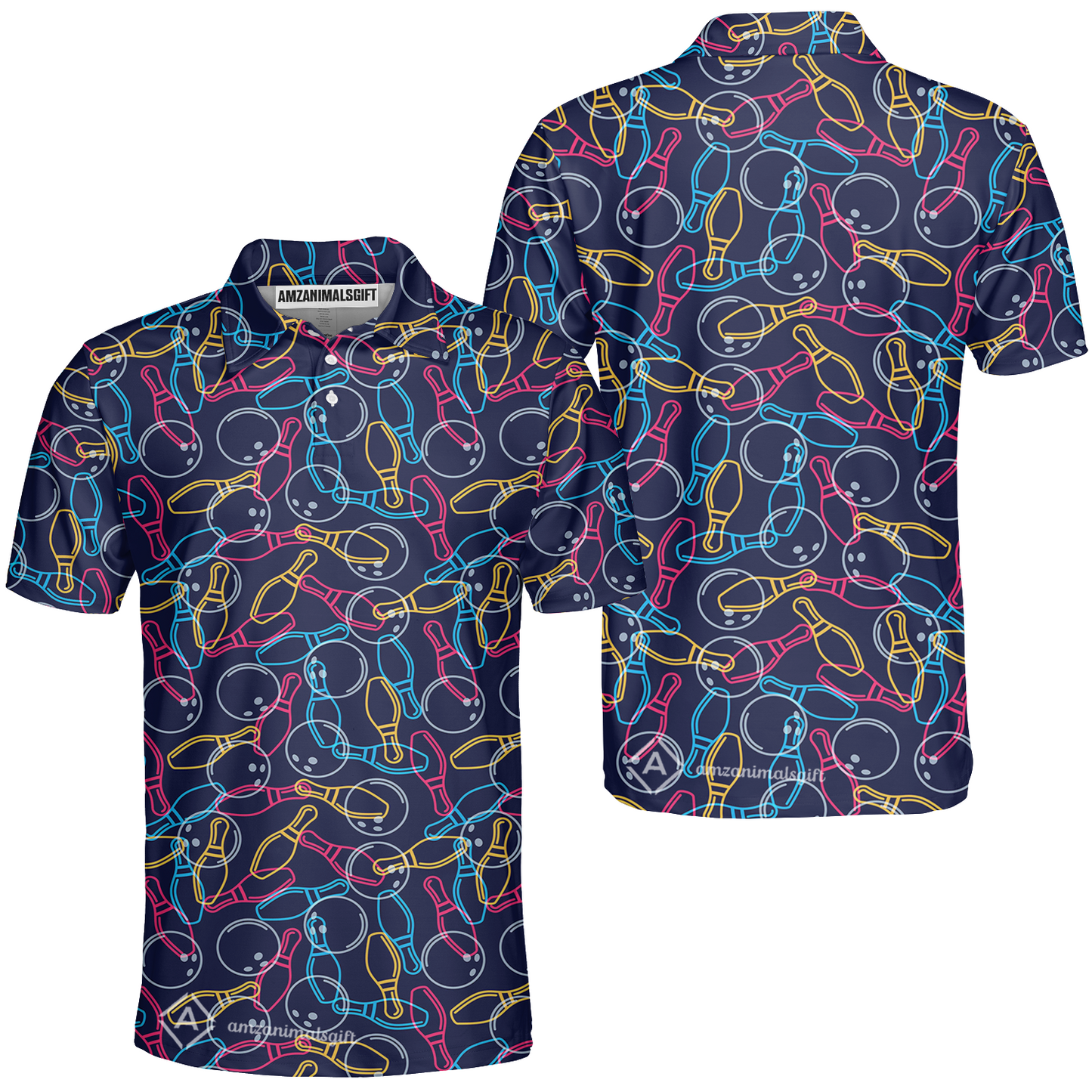 Customized Bowling Unisex Polo Shirt For Vy Jackson