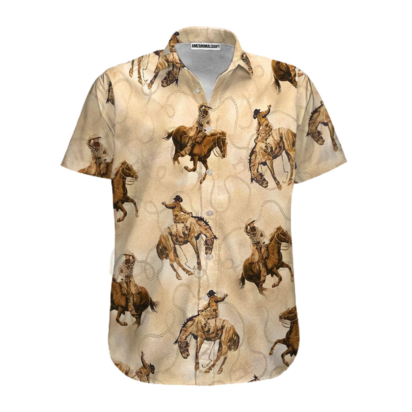 Horse Racing Hawaiian Shirt - Kentucky Derby Brown Horse Hawaiian Shirt Perfect Gift For Men, Horse Lovers, Horse Racing Lover
