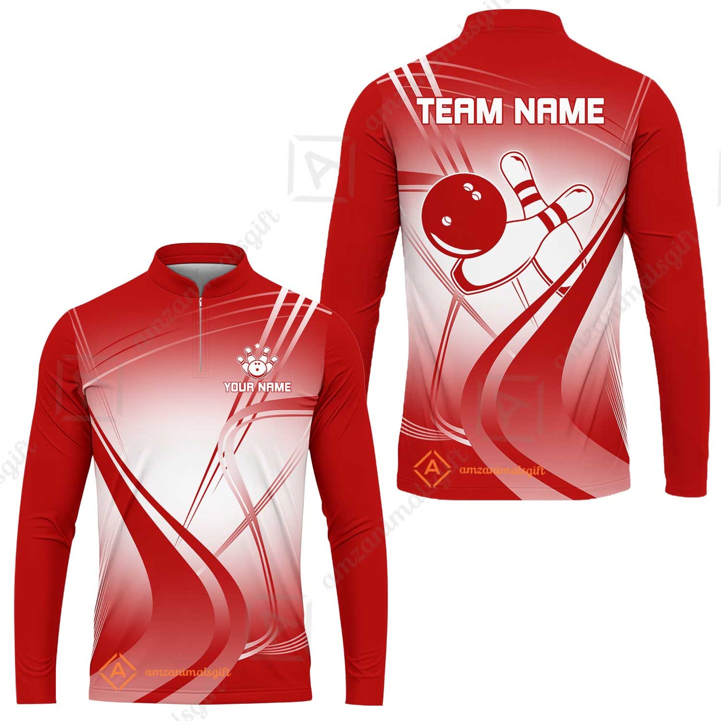 Customized Bowling Long Sleeve Jersey Shirt, Custom Bowling Long Sleeve Jersey Uniform, Multicolor Team Style Jersey for Bowlers