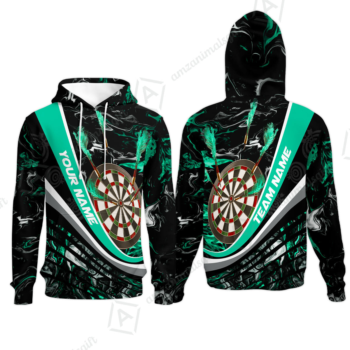 Customized Darts Hoodie, Darts Flaming Magma Multicolor Hoodie Custom Team Jersey For Darts Player