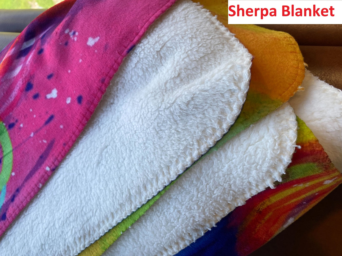 Ugly Christmas Pattern Baby Kids Blanket With Customized Name For Baby Shower, Baby Nursery, Son, Daughter, Granddaughter, Grandson