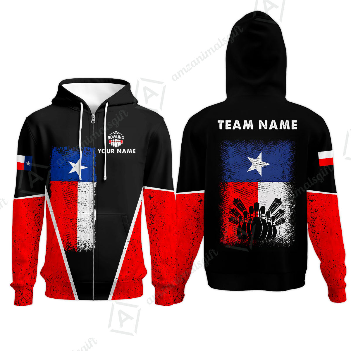 Custom Bowling Jersey Polo Shirt, Texas Stricker, Custom Bowling Jersey Team Shirt For Players With Name and Team Name