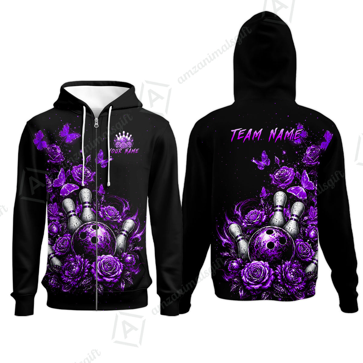 Custom Bowling Jersey Polo Shirt, Gothic Rose Bowling, Custom Bowling Jersey Team Shirt For Players With Name & Team Name