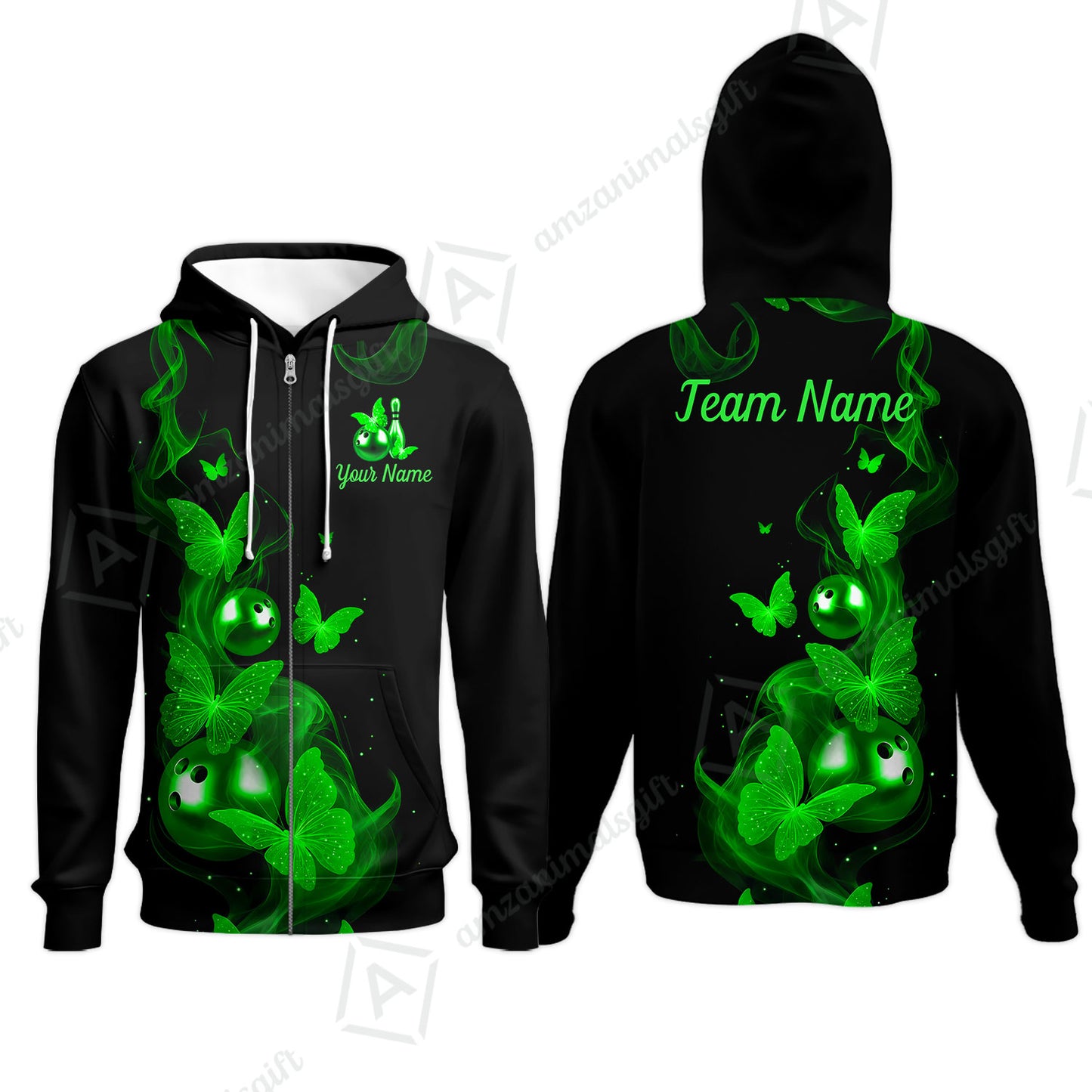Custom Bowling Jersey Polo Shirt, Butterfly Bowling Smoke, Custom Bowling Jersey Team Shirt For Players With Name & Team Name
