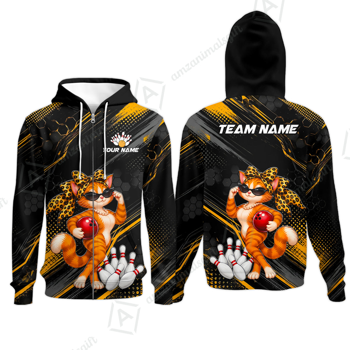 Zip Hoodie||Female Cat