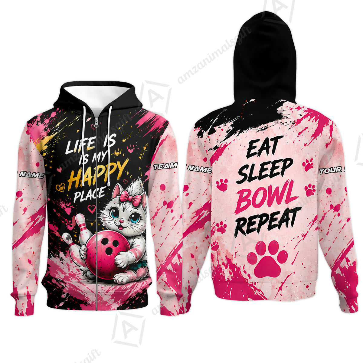 Zip Hoodie||
