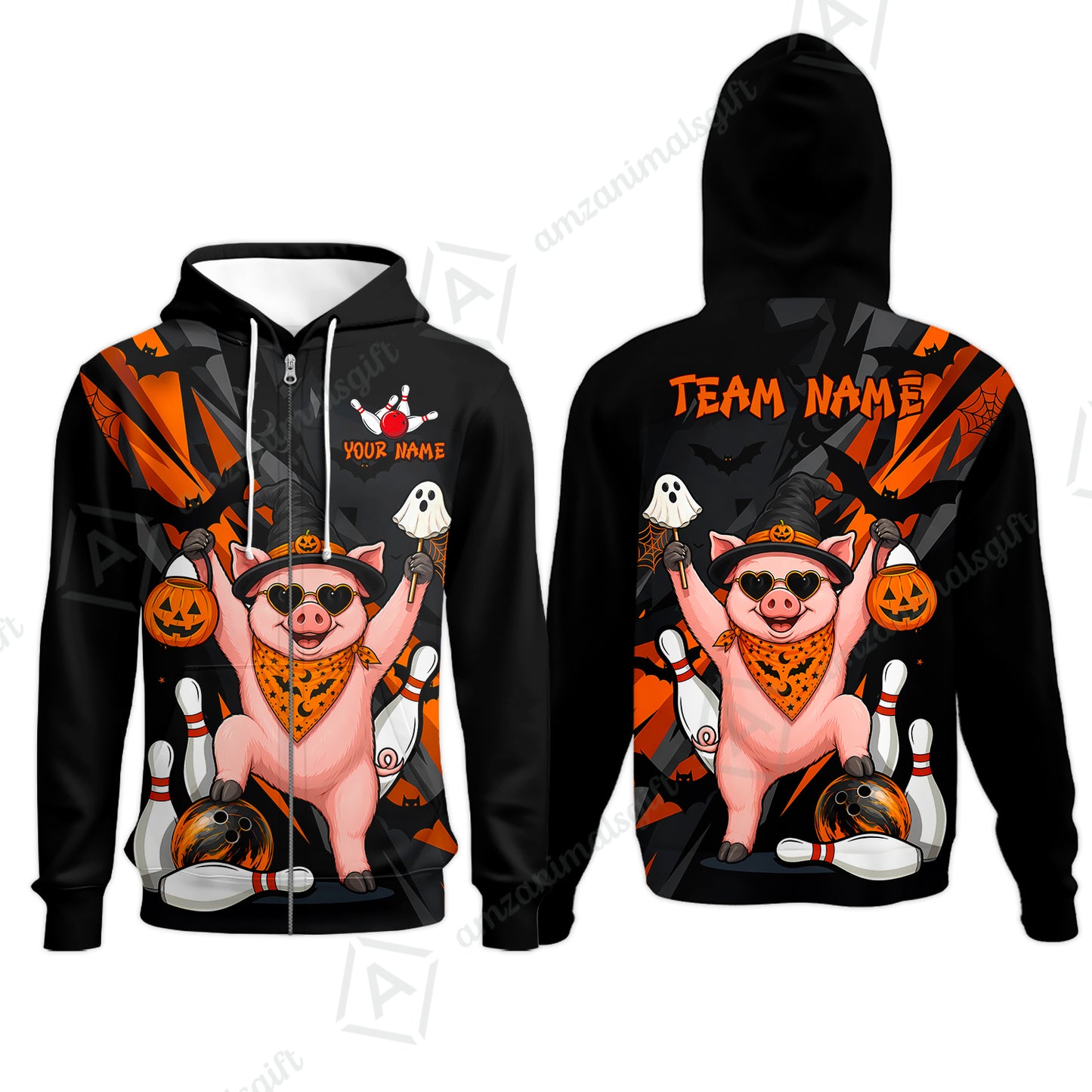 Zip Hoodie||