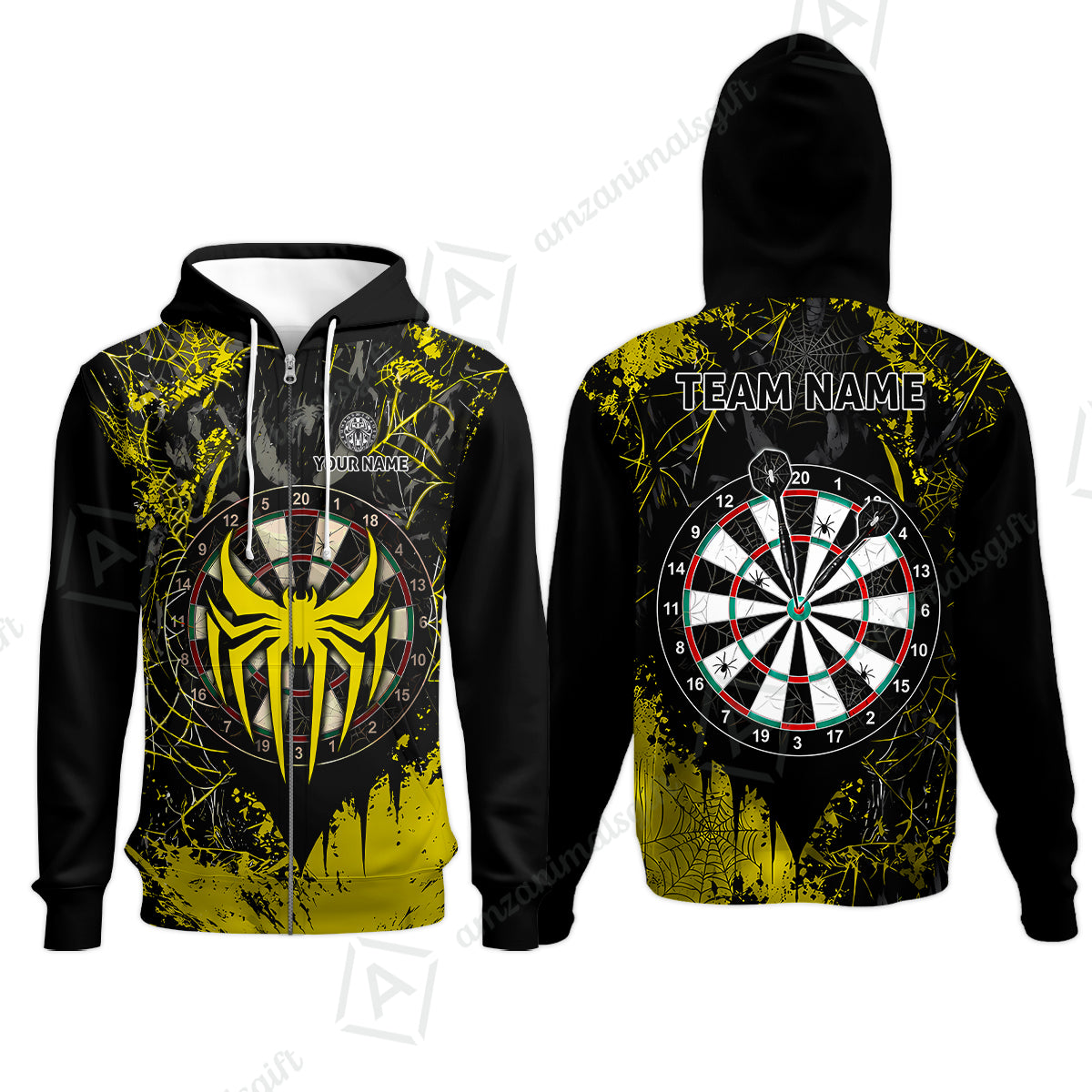 Zip Hoodie||Yellow