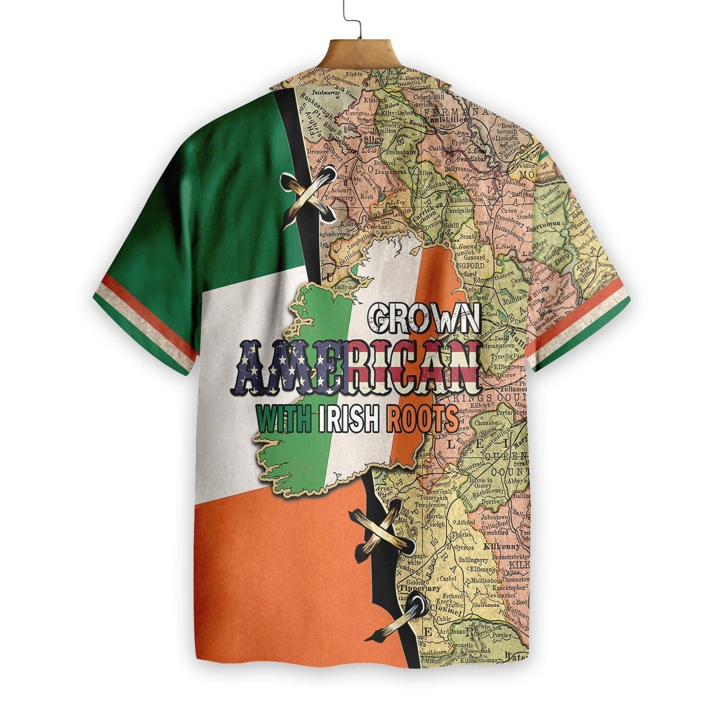 American Grown With Irish Roots Hawaiian Shirt, Colorful Summer Aloha Shirts For Men Women, Perfect Gift For Husband, Wife, Friend - Amzanimalsgift