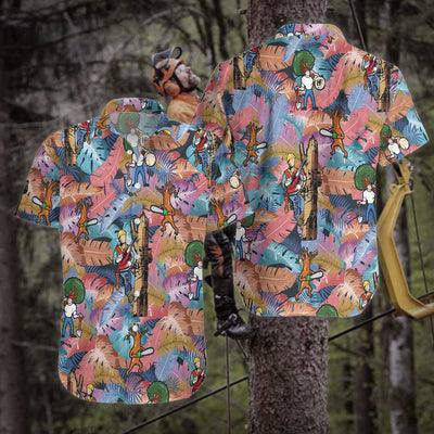 Arborist Hawaiian Shirt, Arborist Tropical Aloha Shirt For Men - Gift For Arborist, Husband, Boyfriend, Family, Friends - Amzanimalsgift