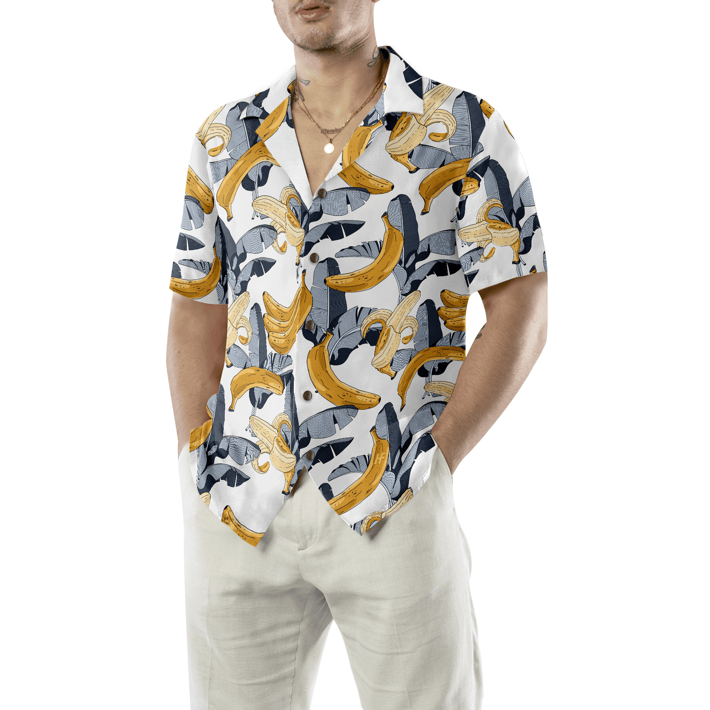 Banana Tropical Hawaiian Shirt, Colorful Summer Aloha Shirt For Men Women, Perfect Gift For Friend, Family, Team - Amzanimalsgift