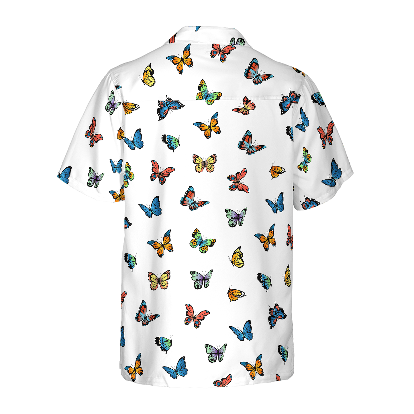 Beautiful Butterflies Hawaiian Shirt, Colorful Summer Aloha Shirts For Men Women, Perfect Gift For Husband, Wife, Boyfriend, Friend - Amzanimalsgift