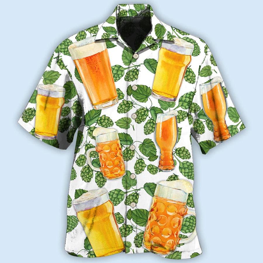 Beer Hawaiian Shirt, Cold Beer, Beer Craft, Beer Cool Style Aloha Shirt For Men And Women - Perfect Gift For Beer Lovers, Summer - Amzanimalsgift