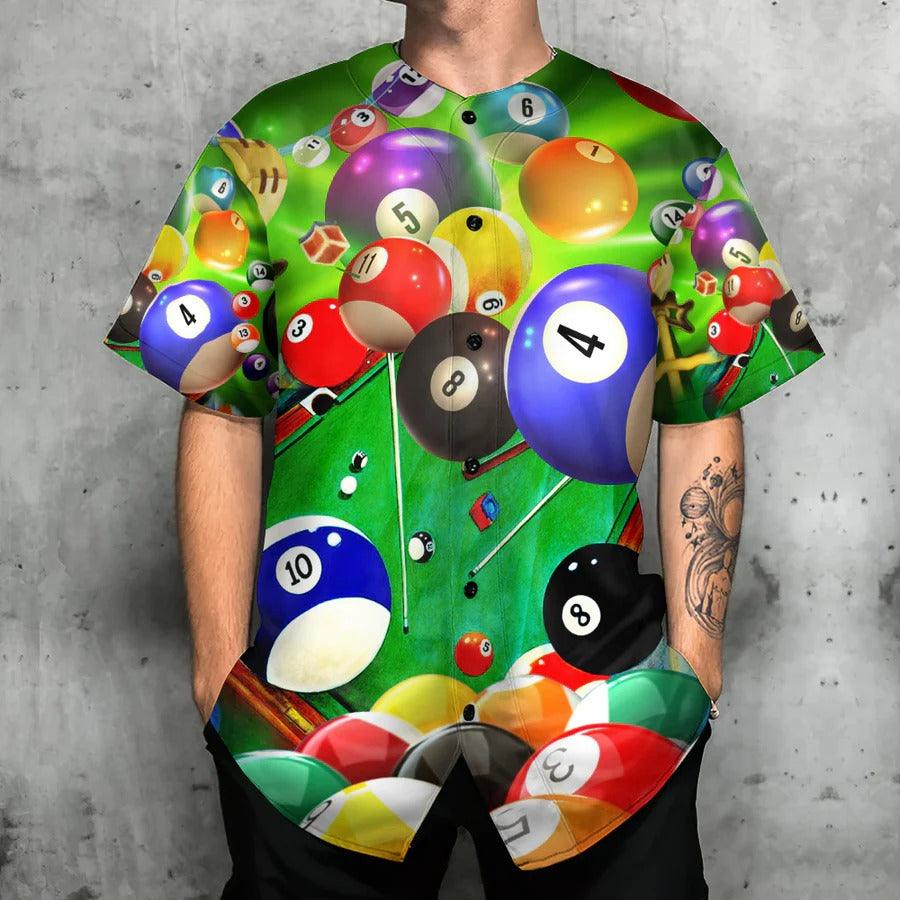 Billiard Baseball Jersey, Billiard Where's The Cue Ball Baseball Jersey For Men And Women - Perfect Gift For Billiard Lovers, Billiard Players - Amzanimalsgift