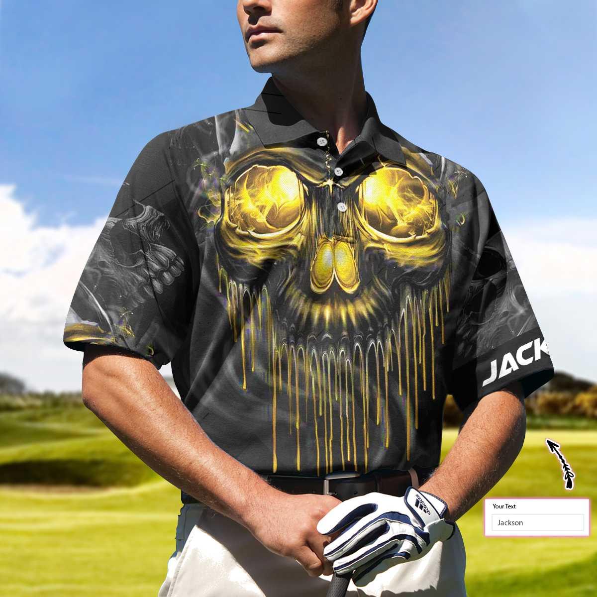 Billiards Men Polo Shirts - Billiards Pool Player Skull Custom Polo Shirt, Skull Billiards Polo Shirt For Billiards Players - Amzanimalsgift