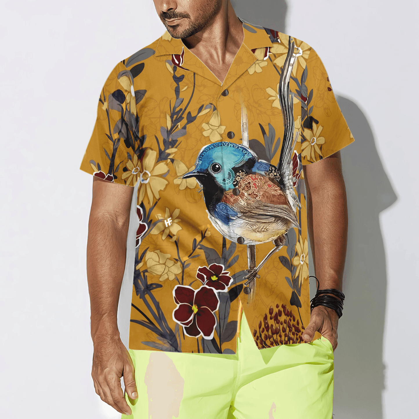 Birds Hawaiian Shirt, Colorful Summer Aloha Shirts For Men Women, Perfect Gift For Husband, Wife, Boyfriend, Friend - Amzanimalsgift