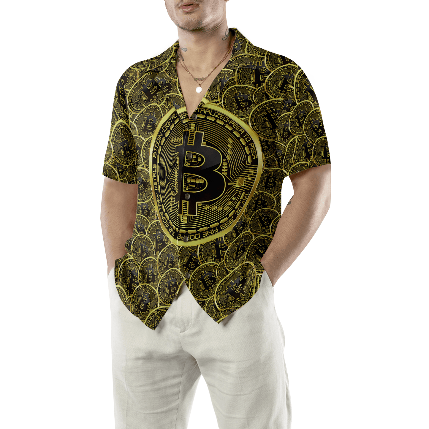 Bitcoins Hawaiian Shirt For Summer, Colorful Hawaiian Shirt Outfit For Men Women, Gift For Friend, Team, Family - Amzanimalsgift
