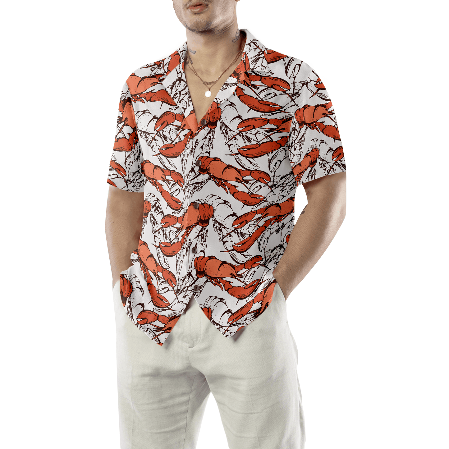 Boiled Red Lobster Seafood Aloha Hawaiian Shirt For Summer, Colorful Shirt For Men Women, Perfect Gift For Friend, Team, Family - Amzanimalsgift