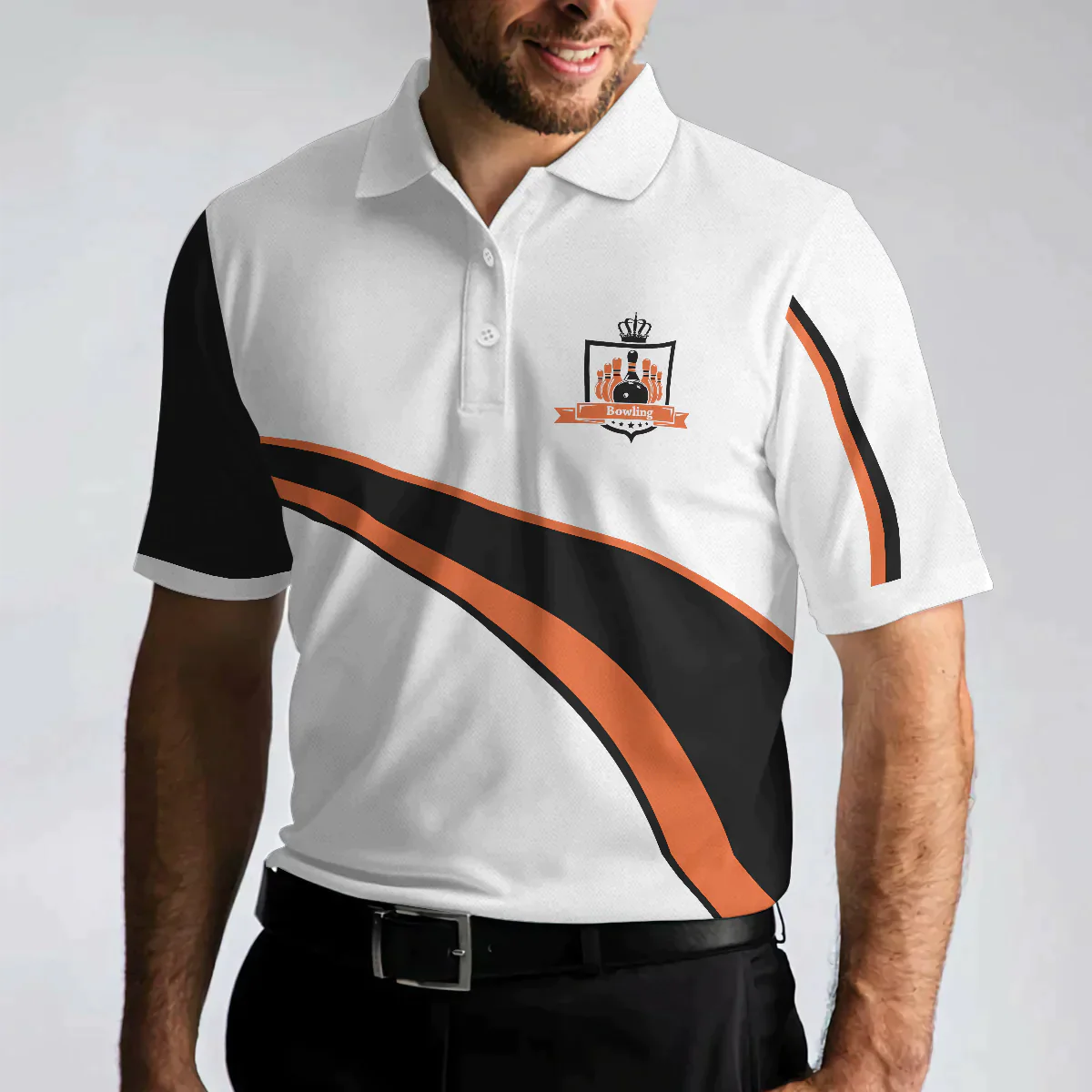 Bowling Men Polo Shirt - White Bowling Polo Shirt, Incredi Bowl Bowling Polo Shirt - Gift For Friend, Family, Bowling Lovers Success Active - Amzanimalsgift