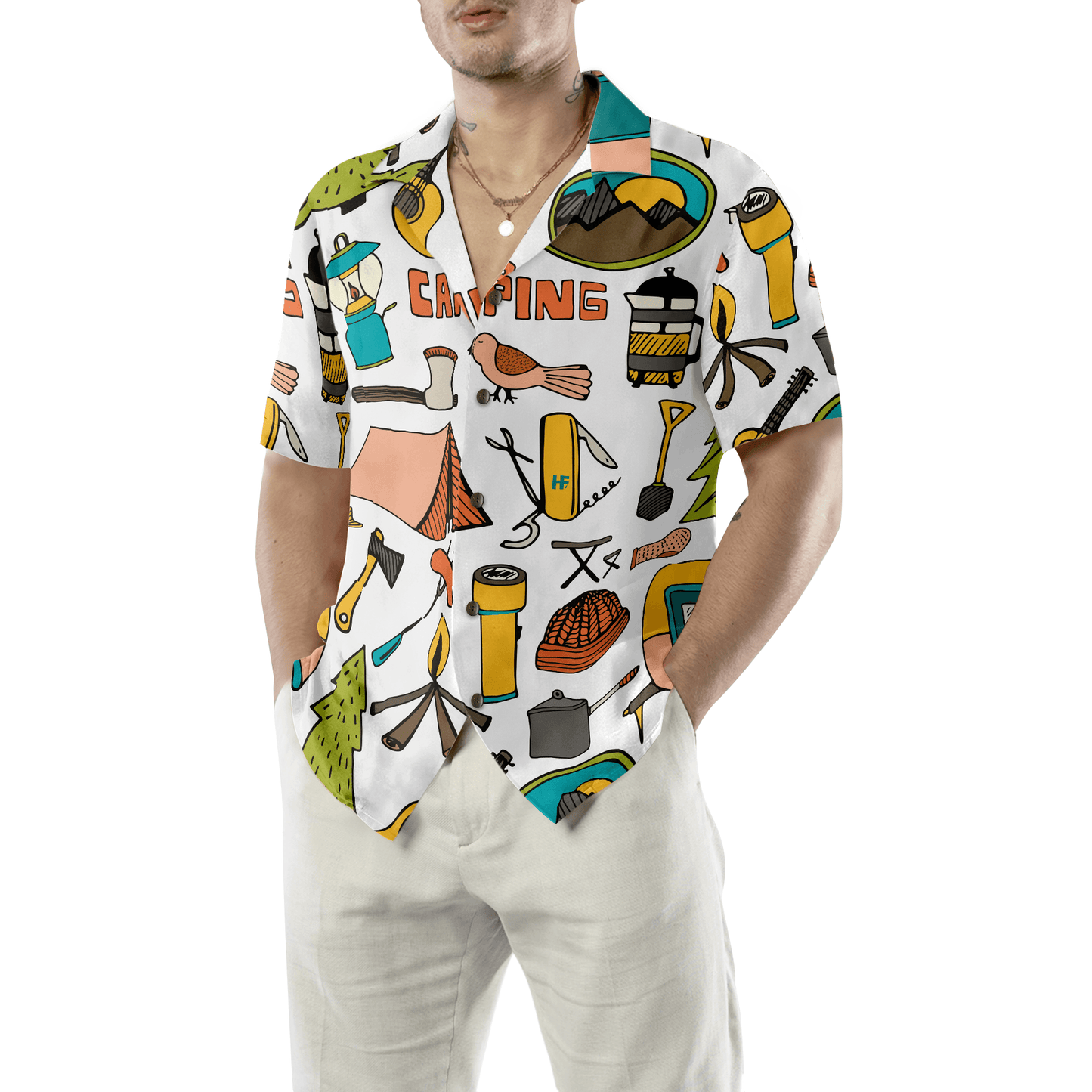 Camping Hawaiian Shirt, Camping Travel Road Trip, Colorful Summer Aloha Shirt For Men Women, Perfect Gift For Friend, Team, Unique Shirt For Camping - Amzanimalsgift