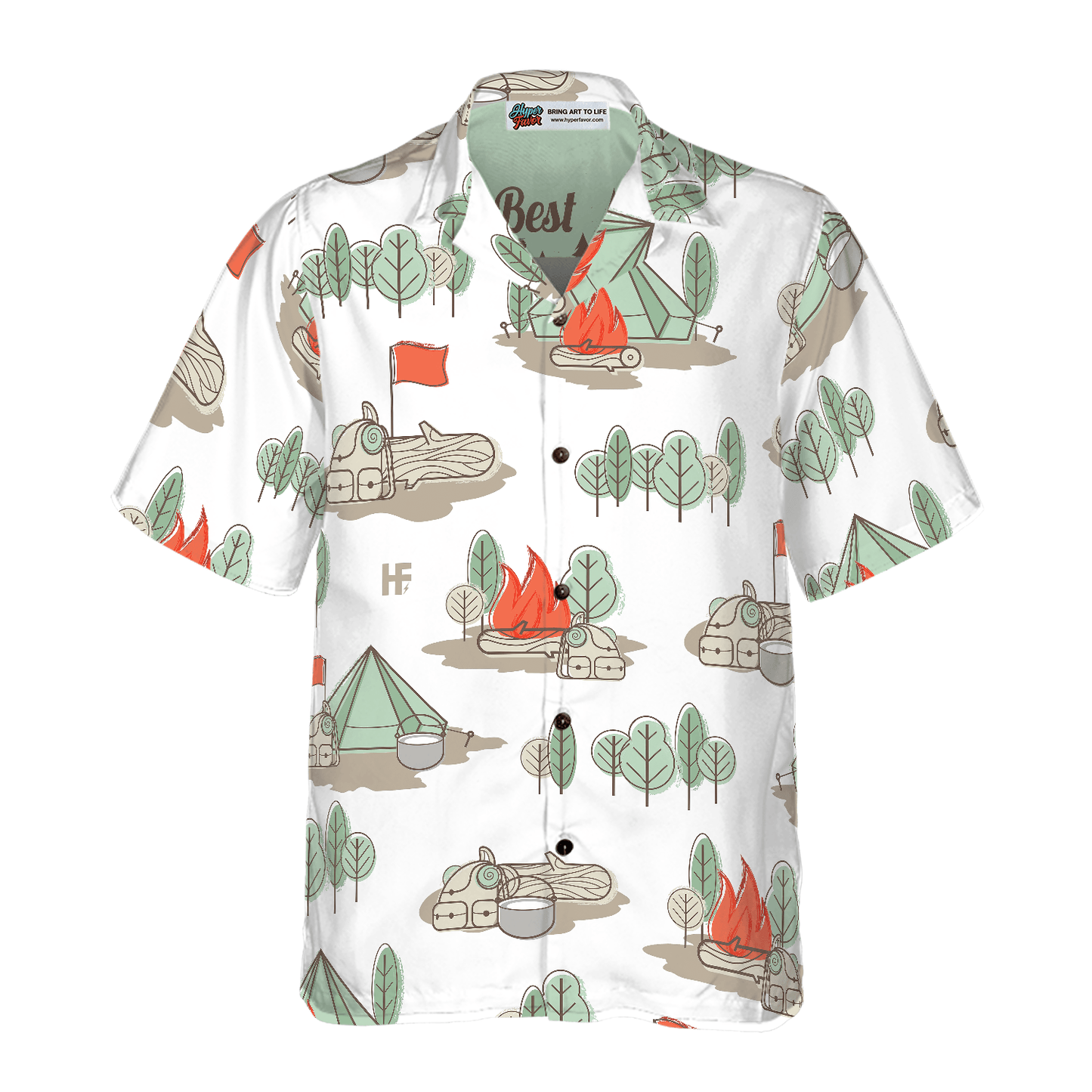 Camping Hawaiian Shirt, The Best Days Are Spent Camping, Colorful Summer Aloha Shirt For Men Women, Perfect Gift For Friend, Team, Family - Amzanimalsgift