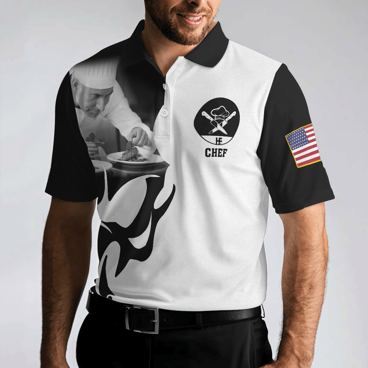 Chef Proud Skull Unisex Short Sleeve Polo Shirt, If You Think You Can Do My Job Chef Polo Shirt, Best Chef Shirt For Men - Amzanimalsgift