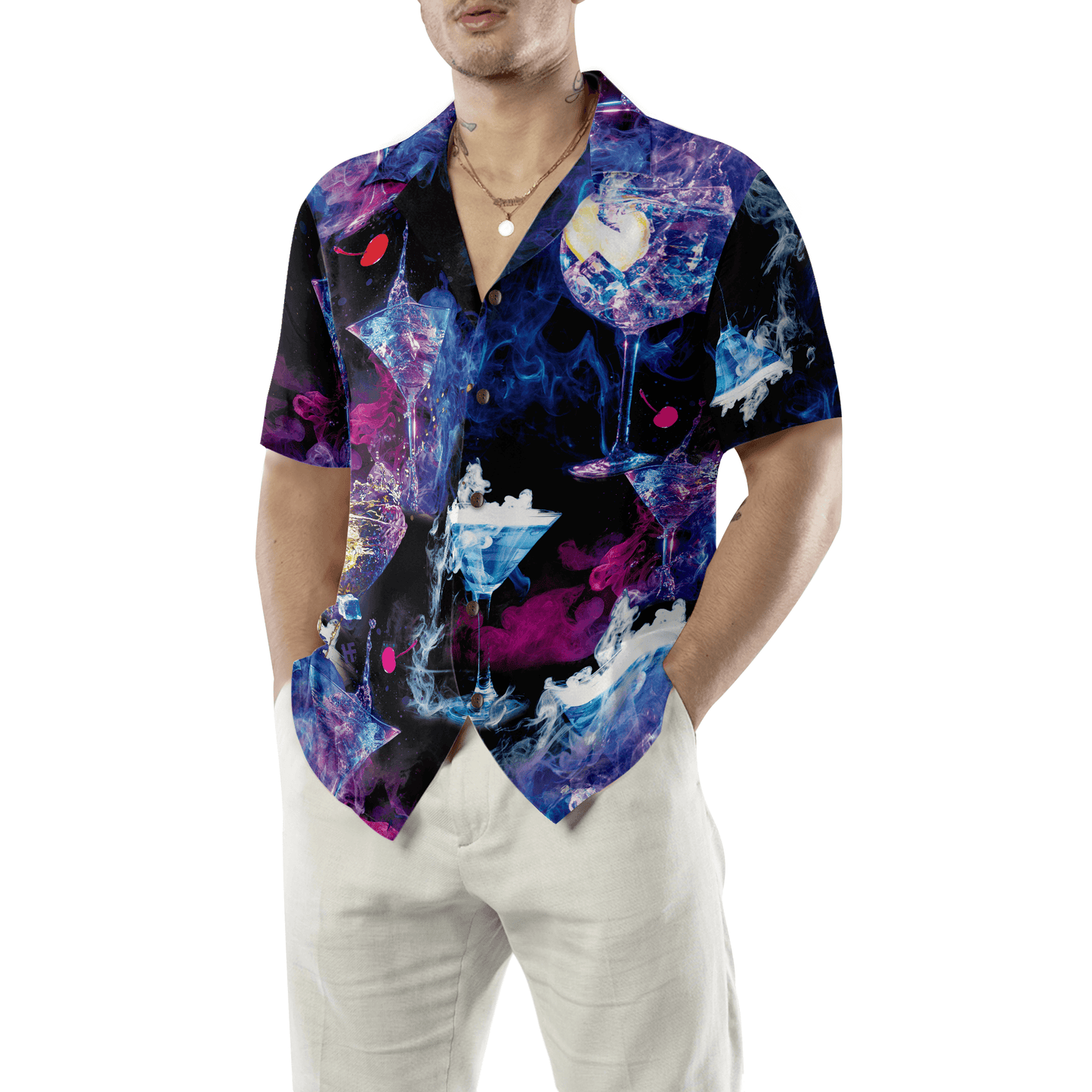 Cocktail Bartender Hawaiian Shirt - Colorful Summer Aloha Shirt For Men Women, Perfect Gift For Friend, Family, Husband, Wife, Boyfriend, Girlfriend - Amzanimalsgift