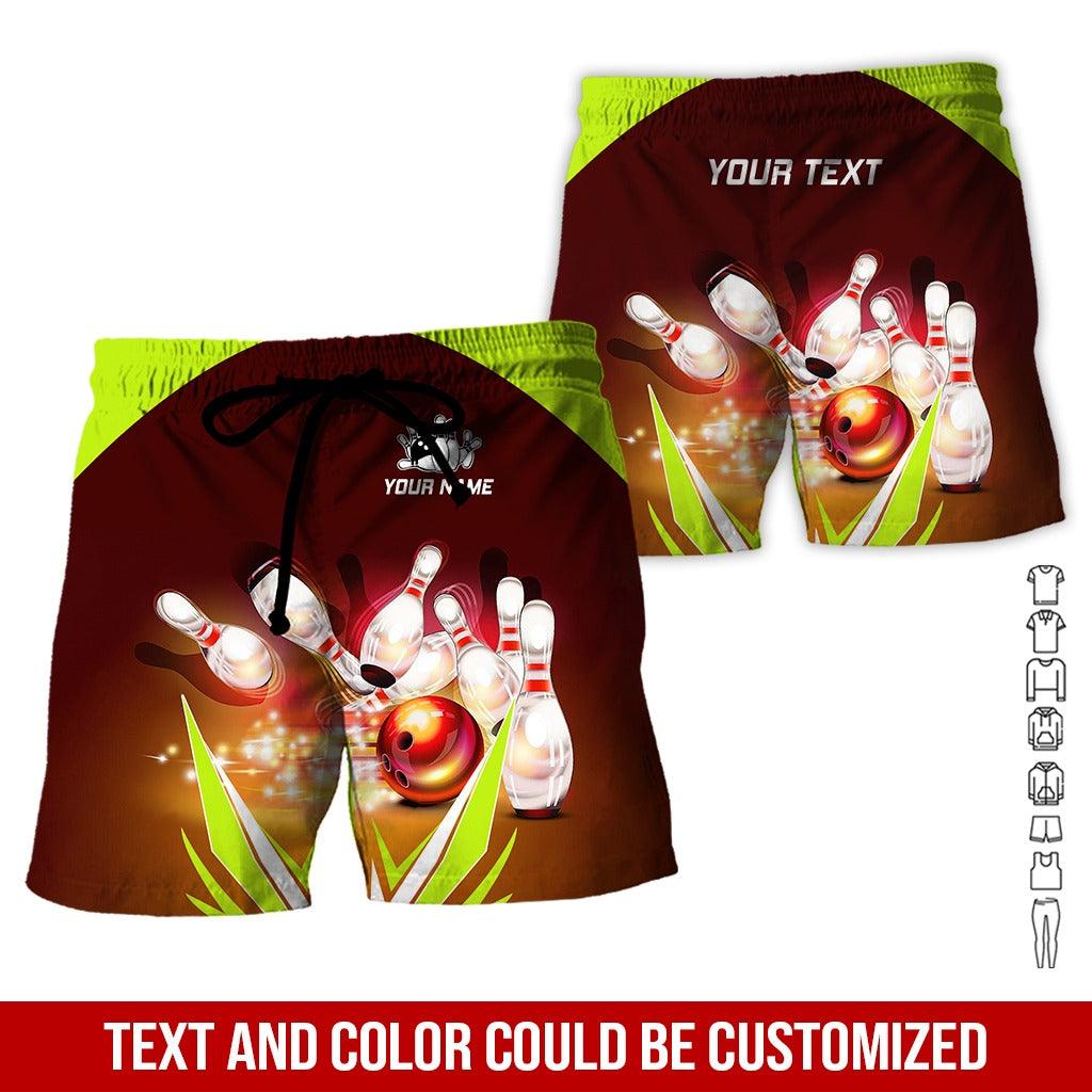 Custom Bowling Aloha Hawaiian Shirt - Cool Bowling Ball Pattern Personalized Name Hawaiian Shirt For Men & Women, Bowling Lover - Amzanimalsgift