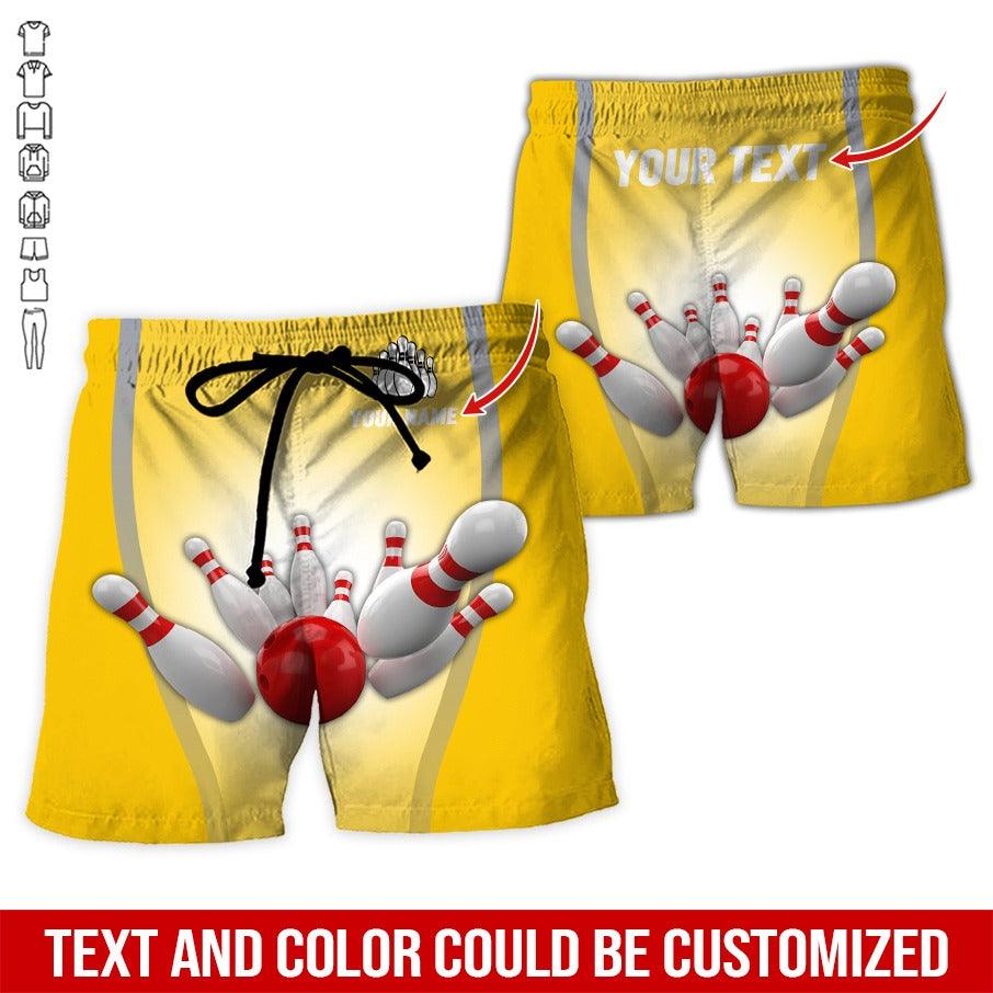 Custom Bowling Aloha Hawaiian Shirt - Cool Bowling Pattern And US Flag Personalized Name Hawaiian Shirt For Men & Women, Bowling Lover - Amzanimalsgift