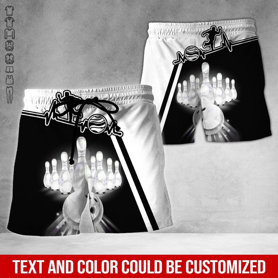 Custom Bowling Aloha Hawaiian Shirt - Cool Men Playing Bowling Pattern Personalized Name Hawaiian Shirt For Men & Women, Bowling Lover - Amzanimalsgift