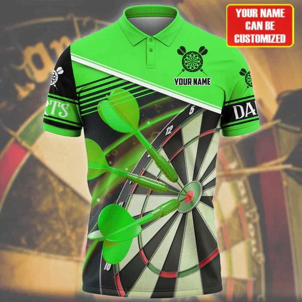 Customized Darts Polo Shirt, Best Darts Team Polo Shirt, Personalized Name Polo Shirt For Men - Perfect Gift For Darts Lovers, Darts Players - Amzanimalsgift
