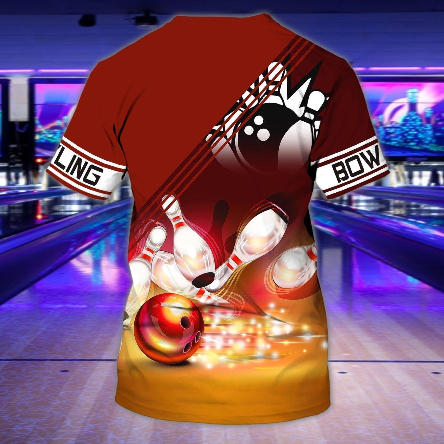 Customized Love 3D Bowling Tshirt, Colorful Bowling Shirts For Men And Women, Personalized Bowling T Shirt - Gift For Bowling Lovers, Bowlers - Amzanimalsgift