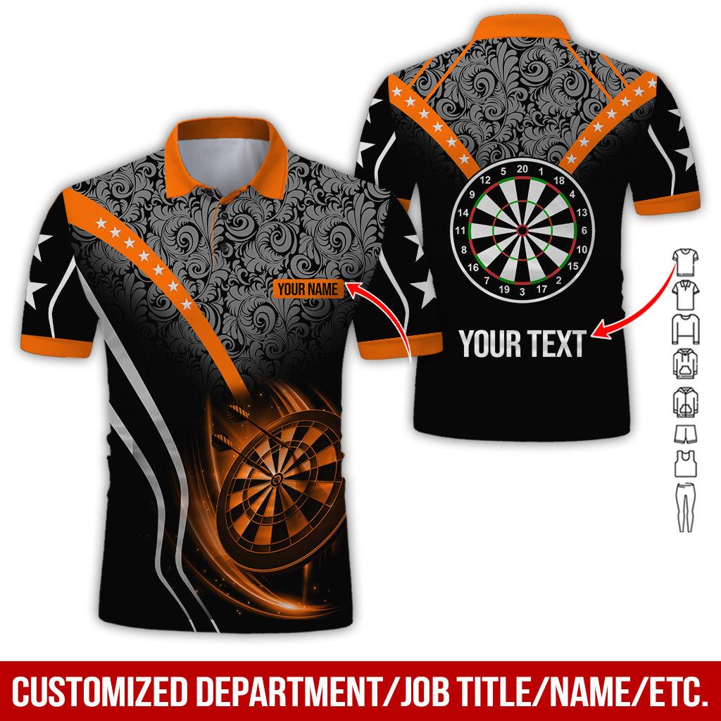 Customized Name & Text Darts Hawaiian Shirts, Personalized Name Darts Team Uniforms Aloha Shirt For Men & Women - Gift For Darts Lovers, Darts Players - Amzanimalsgift
