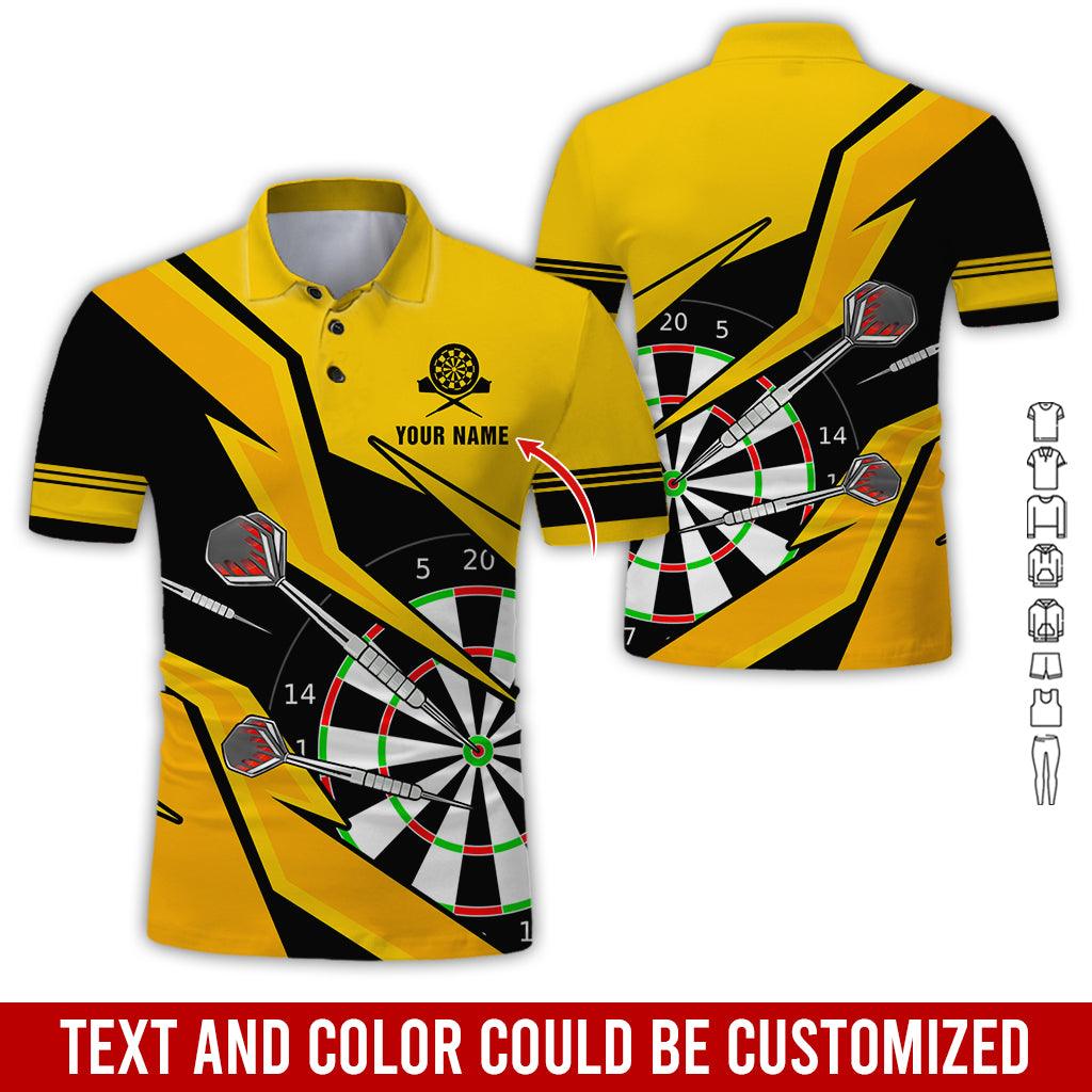 Customized Name Darts Polo Shirt, Personalized Name Darts Polo Shirt For Men - Perfect Gift For Darts Lovers, Darts Players - Amzanimalsgift