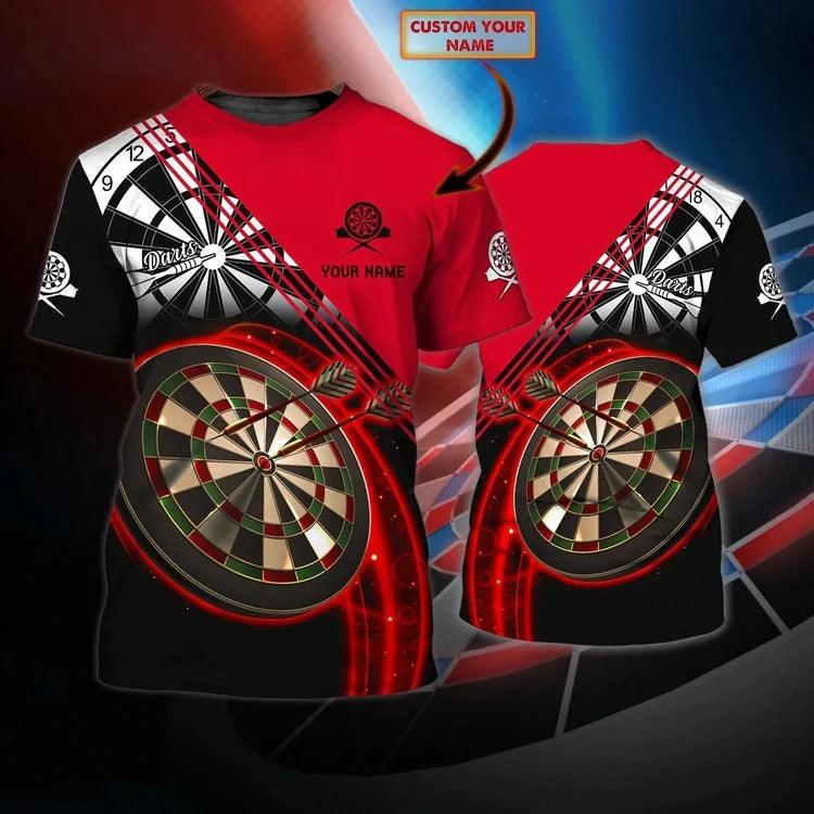 Customized Name Darts T Shirt, Personalized Name Darts T Shirt For Men - Perfect Gift For Darts Lovers, Darts Players - Amzanimalsgift