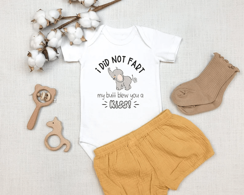 Cute Elephant Baby Onesies, Elephant Baby Shower, Animal Onesie, Elephant Baby Bodysuit, Newborn Onesies - Perfect Gift For Baby, Baby Gift Onesie - Amzanimalsgift
