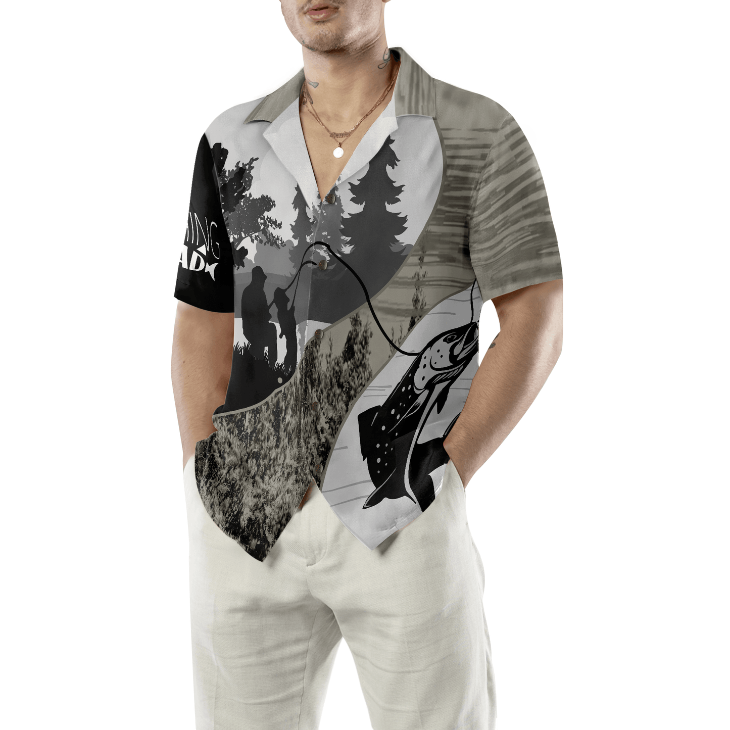 Dad My Fishing Buddy Aloha Hawaiian Shirt For Summer, Colorful Shirt For Men Women, Perfect Gift For Friend, Team, Family, Fishing Lovers - Amzanimalsgift