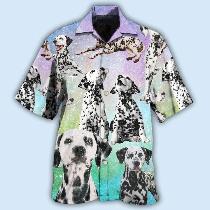 Dalmatian Aloha Hawaii Shirt - Dog Galaxy Lovely Style Hawaiian Shirt For Summer - Perfect Gift For Dog Lovers, Friend, Family - Amzanimalsgift