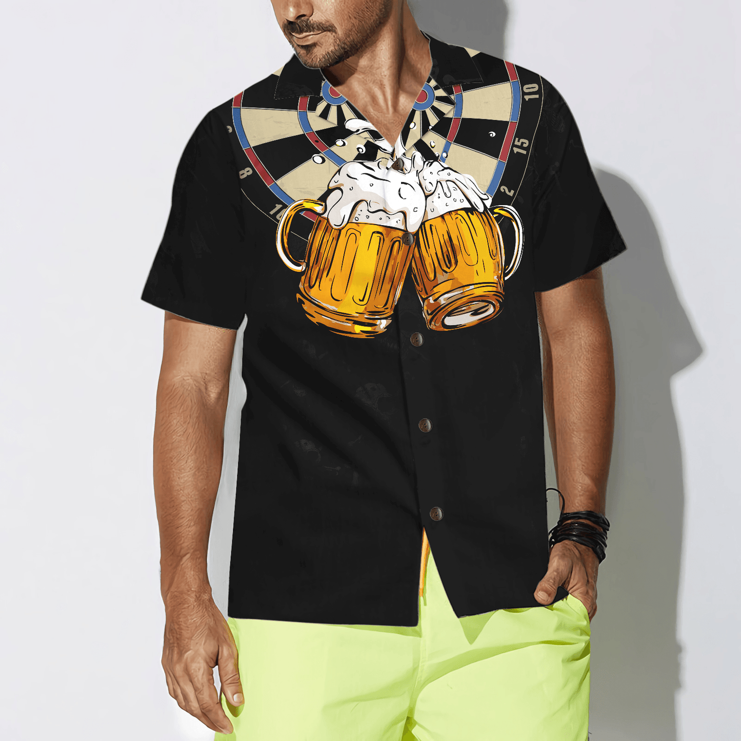 Darts And Beer Hawaiian Shirt, Colorful Summer Aloha Shirt For Men Women, Gift For Friend, Team, Family, Darts Beer Lovers - Amzanimalsgift