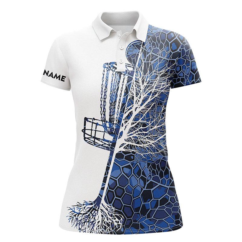 Disc Golf Custom Name Women Polo Shirt, Camo Disc Golf Basket Personalized Women Polo Shirts, Perfect Gift For Ladies, Girls, Disc Golf Lovers - Amzanimalsgift