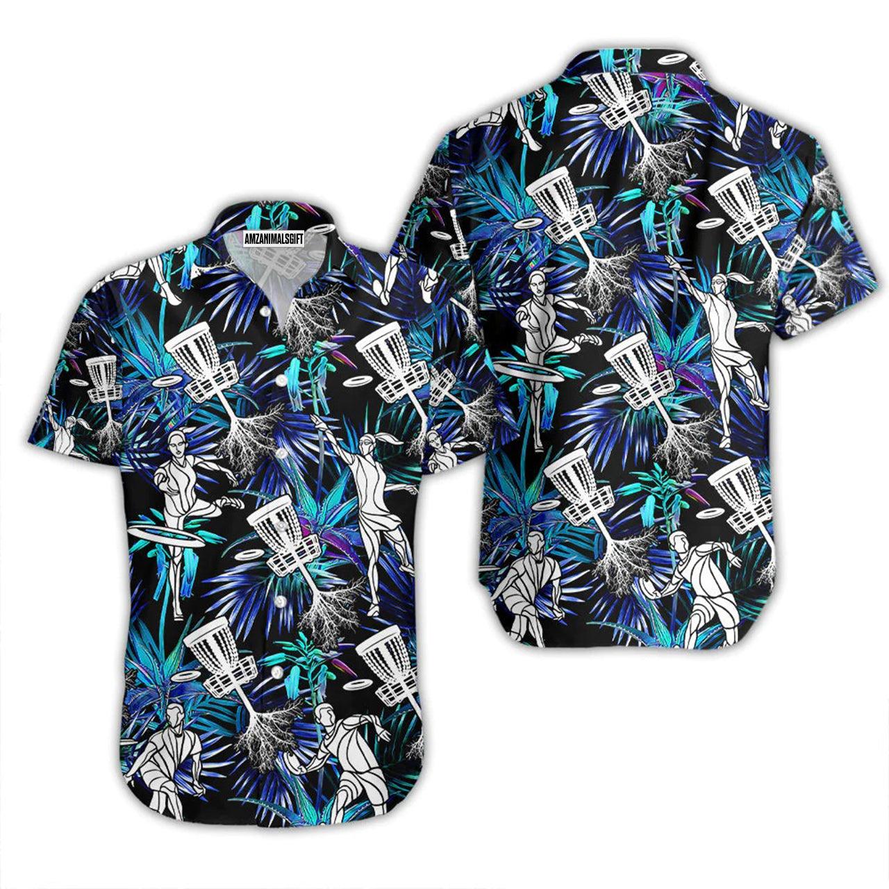 Disc Golf Hawaiian Shirt, Disc Golf Retro Vintage Style Aloha Hawaiian Shirts For Men and Women - Gift For Disc Golfer, Friend, Family - Amzanimalsgift